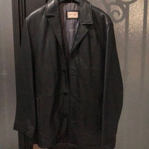 Reilly Olmes men’s 4-button leather jacket